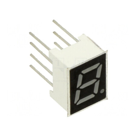 Afișaj LED cu 7 segmente 7mm, 0,28 Nr.car: 1, roșie, 100 mcd - Display pentru aplicații electronice | Electronic-mag.ro | Componente Electronice