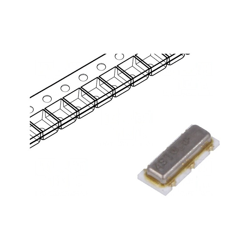 Rezonator ceramic SMD 4,91MHz 7,2x3x1,55mm Tol: ±0,5% 15pF pentru aplicații electronice | Electronic-mag.ro | Componente Electronice Rezonator ceramic SMD 4,91MHz 7,2x3x1,55mm Tol: ±0,5% 15pF pentru aplicații electronice | Electronic-mag.ro | Componente Electronice