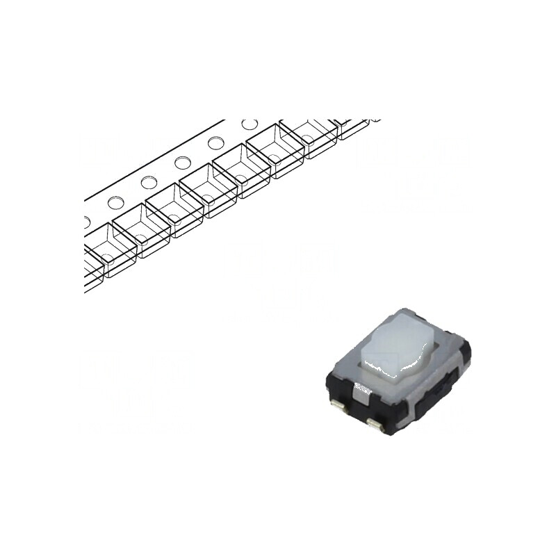 Microîntrerupător TACT SPST 0,02A/15VDC SMT - Pozitie 2, fără 2,5mm | Electronic-mag.ro | Componente Electronice Microîntrerupător TACT SPST 0,02A/15VDC SMT - Pozitie 2, fără 2,5mm | Electronic-mag.ro | Componente Electronice