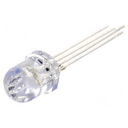 LED RGB 8mm Convex 30° - Temperatura de Funcționare: 4 -30÷85°C | Electronic-mag.ro | Componente Electronice
