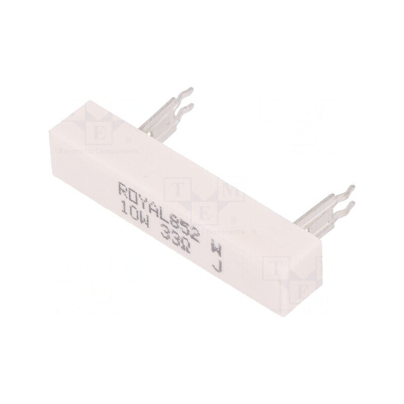 Rezistor Bobinat THT 33Ω 10W ±5% Dimensiuni 10x9x49mm pentru Aplicații Electrice | Electronic-mag.ro | Componente Electronice
