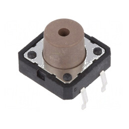 Microîntrerupător TACT SPST 0,05A/12VDC THT, Pozitie 2, Fara 1,8N | Electronic-mag.ro | Componente Electronice