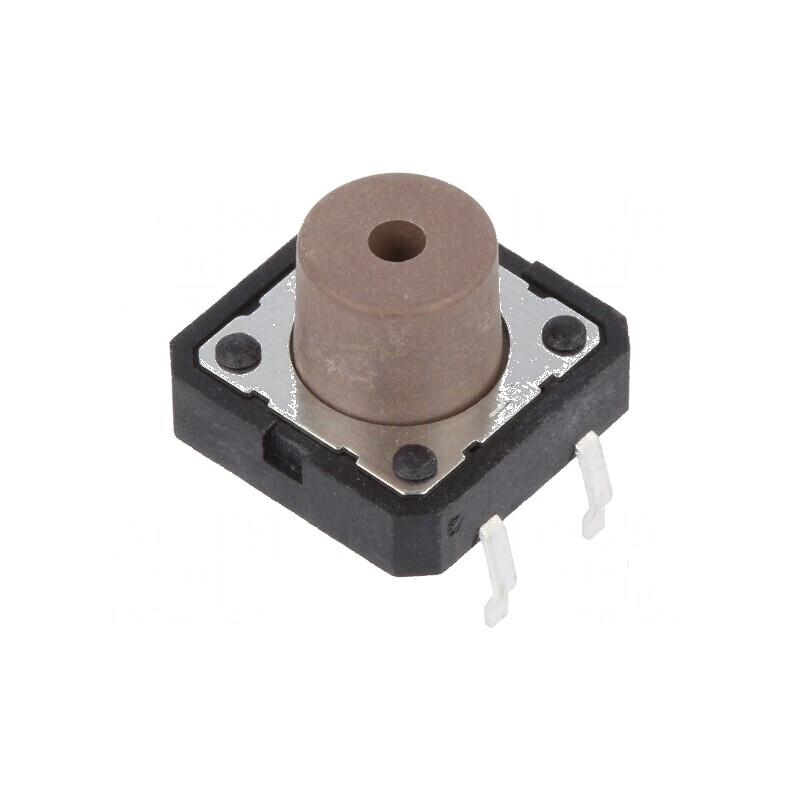 Microîntrerupător TACT SPST 0,05A/12VDC THT, Pozitie 2, Fara 1,8N | Electronic-mag.ro | Componente Electronice