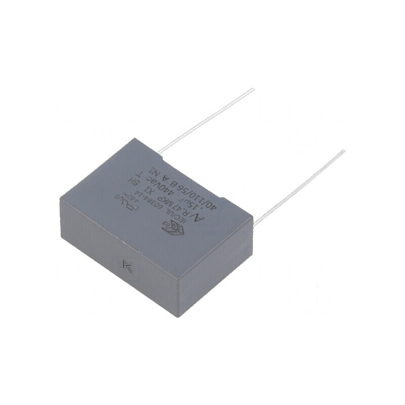 Condensator cu Polipropilenă X1 R47 - 0,15uF, Dimensiuni 26,5x18,5x10mm | Electronic-mag.ro | Componente Electronice