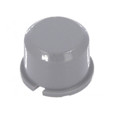 Tastă rotundă din plastic gri Ø9,6mm - Accesoriu pentru echipamente electronice | Electronic-mag.ro | Componente Electronice