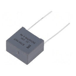 Condensator cu polipropilenă R75, 220nF, dimensiuni 18x10x16mm, THT, toleranță ±5% | Electronic-mag.ro | Componente Electronice