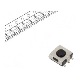 Microîntrerupător TACT SPST 0,05A/12VDC SMT 1N 3,1mm - Componentă Electronică de Înaltă Precizie | Electronic-mag.ro | Componente Electronice