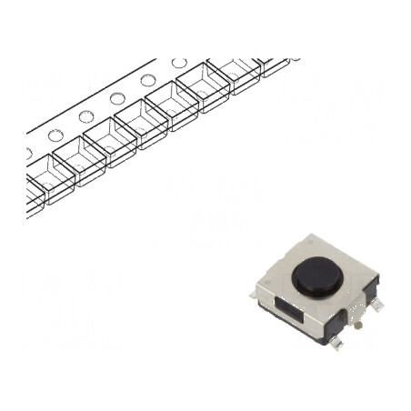 Microîntrerupător TACT SPST 0,05A/12VDC SMT 1N 3,1mm - Componentă Electronică de Înaltă Precizie | Electronic-mag.ro | Componente Electronice