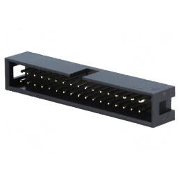 Conector IDC Soclu Tată PIN 34 Drept THT Aurit 2,54mm Negru | Electronic-mag.ro | Componente Electronice