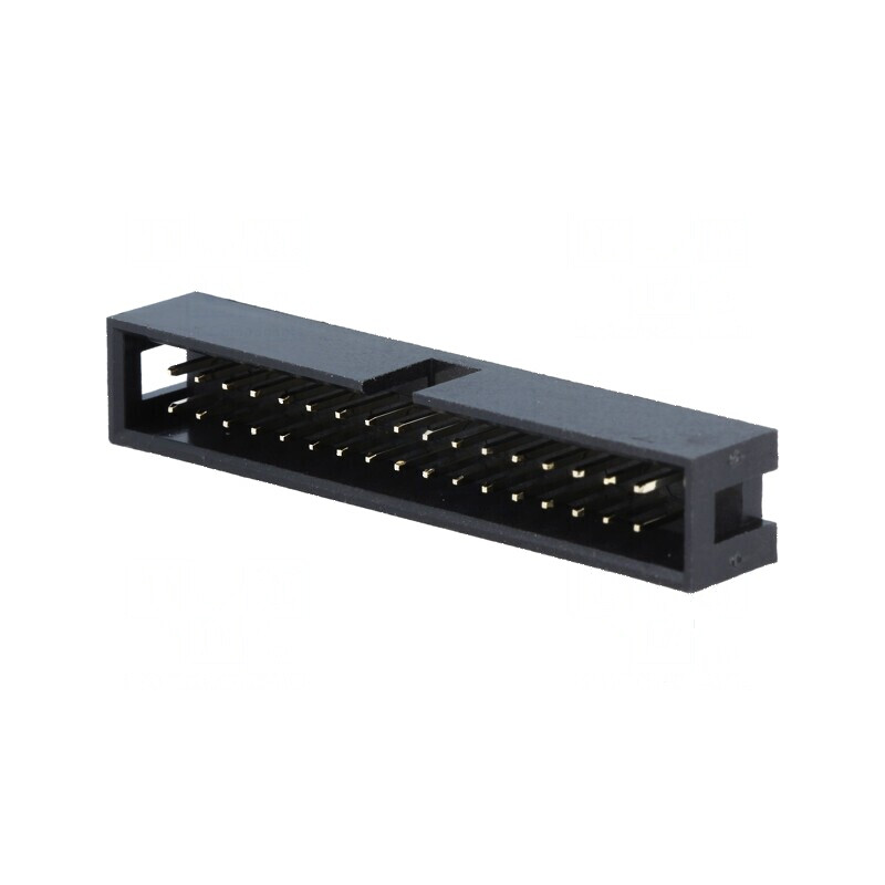 Conector IDC Soclu Tată PIN 34 Drept THT Aurit 2,54mm Negru | Electronic-mag.ro | Componente Electronice