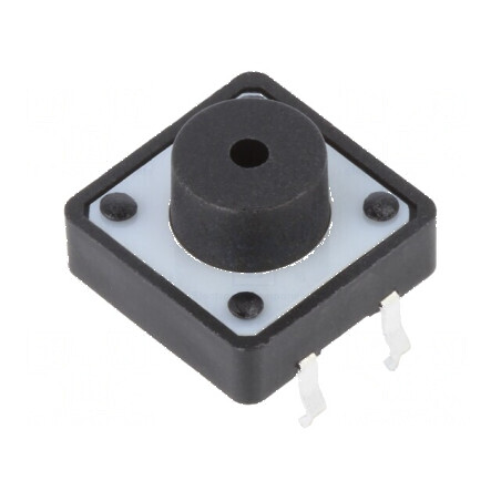 Microîntrerupător TACT SPST-NO 0,05A/12VDC THT - Pozitie 2, Fara Contact | Electronic-mag.ro | Componente Electronice