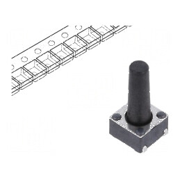 Microîntrerupător TACT SPST-NO 0,05A 12VDC SMT - Pozitie 2 fără contact | Electronic-mag.ro | Componente Electronice
