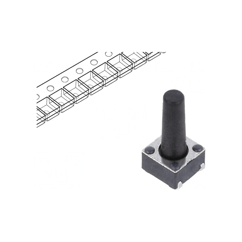 Microîntrerupător TACT SPST-NO 0,05A 12VDC SMT - Pozitie 2 fără contact | Electronic-mag.ro | Componente Electronice Microîntrerupător TACT SPST-NO 0,05A 12VDC SMT - Pozitie 2 fără contact | Electronic-mag.ro | Componente Electronice