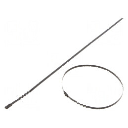 Colier de strângere negru ondulat L: 360mm W: 4,6mm 445N | Electronic-mag.ro | Componente Electronice