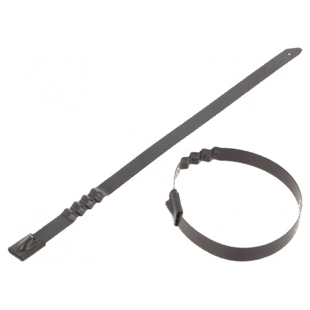 Colier de strângere din oțel inoxidabil AISI 304, dimensiuni L: 200mm, W: 7,9mm | Electronic-mag.ro | Componente Electronice