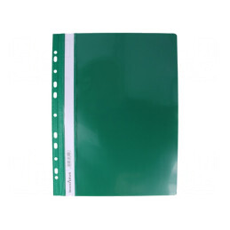 Dosar cu orificii A4 din PVC verde, 30 de file, pentru organizare documente | Electronic-mag.ro | Componente Electronice