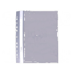 Dosar A4 gri din PVC cu orificii pentru organizare documente | Electronic-mag.ro | Componente Electronice