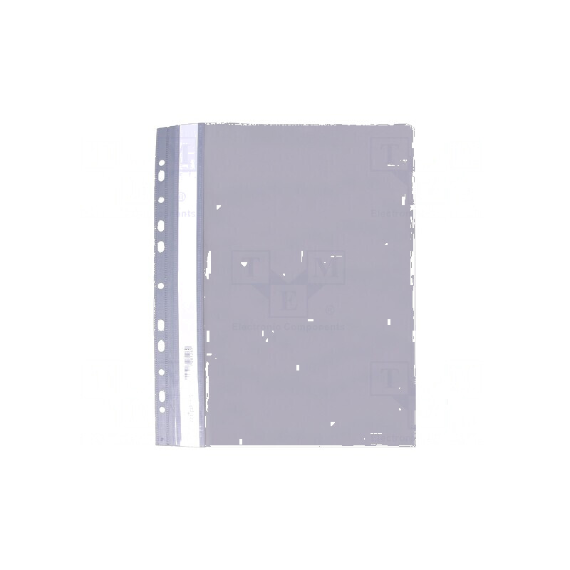 Dosar A4 gri din PVC cu orificii pentru organizare documente | Electronic-mag.ro | Componente Electronice