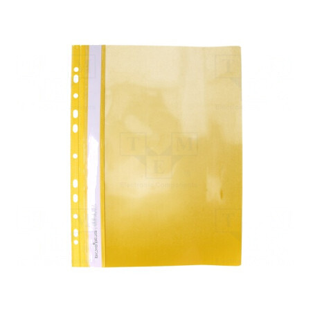 Dosar A4 cu orificii din PVC galben - organizare documente eficientă | Electronic-mag.ro | Componente Electronice