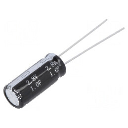 Supercondensator THT 1F 2,8VDC Ø8x19mm 200mΩ - Interval de temperatură -40÷65°C | Electronic-mag.ro | Componente Electronice
