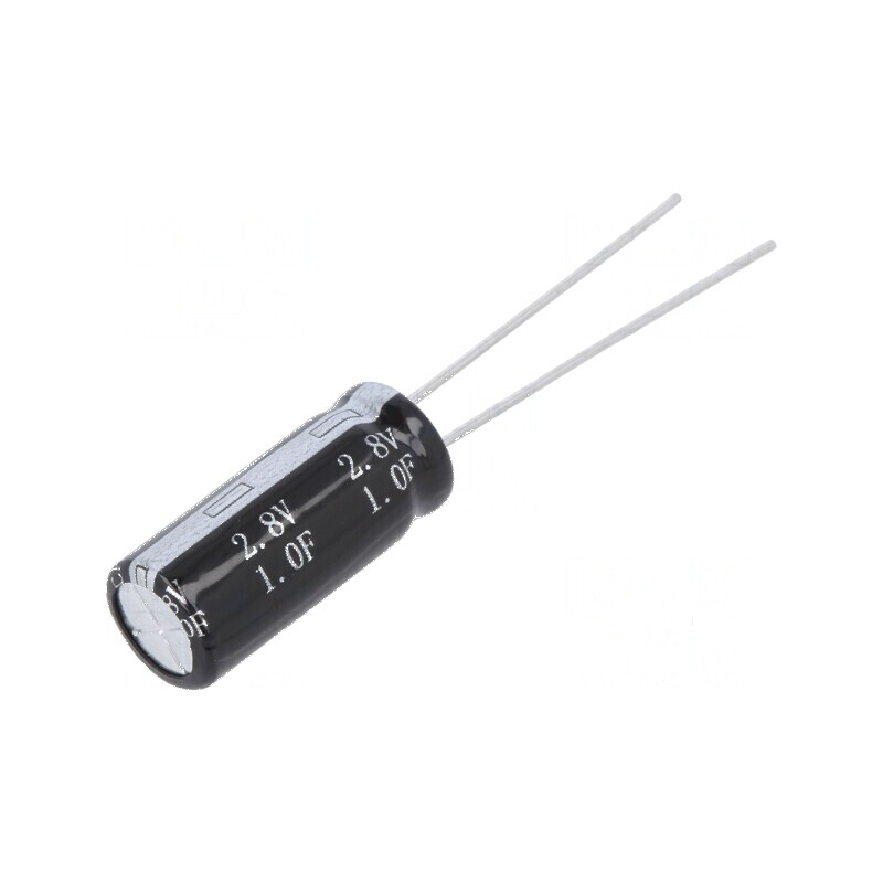 Supercondensator THT 1F 2,8VDC Ø8x19mm 200mΩ - Interval de temperatură -40÷65°C | Electronic-mag.ro | Componente Electronice Supercondensator THT 1F 2,8VDC Ø8x19mm 200mΩ - Interval de temperatură -40÷65°C | Electronic-mag.ro | Componente Electronice