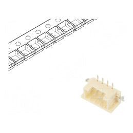 Conector Cablu-Cablu/PCB Soclu Tată PIN 4 DF3 Pas 2mm SMT - Componente Electronice de Înalta Calitate | Electronic-mag.ro | Componente Electronice