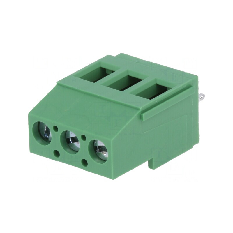 Regletă de conexiuni pentru PCB 90° cu 5mm piste - 3 canale, 2,5mm² | Electronic-mag.ro | Componente Electronice