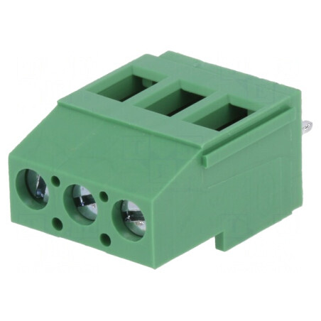 Regletă de conexiuni pentru PCB 90° cu 5mm piste - 3 canale, 2,5mm² | Electronic-mag.ro | Componente Electronice
