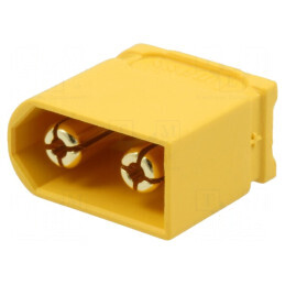 Conector alimentare DC Mufă XT60 Tată cu 2 PIN-uri pentru Cablu de Lipire | Electronic-mag.ro | Componente Electronice