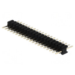 Conector 20 pini tată THT cu șiruri de pini, 1,27mm, drept | Electronic-mag.ro | Componente Electronice