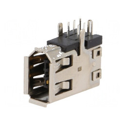 Conector IEEE1394 Soclu THT PIN 6 Unghi 90° Lateral pentru Aplicații Electronice | Electronic-mag.ro | Componente Electronice