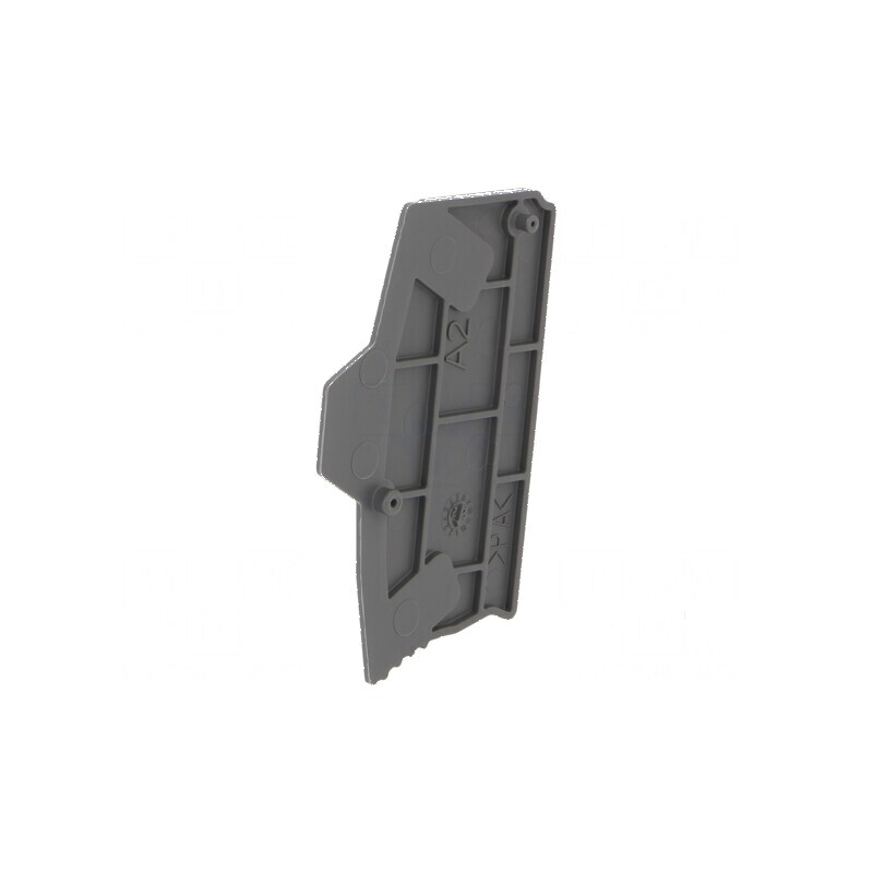 Capac final gri închis SNK - Lățime: 2mm, Înălțime: 52,24mm, Temperatură de funcționare: -55÷110°C | Electronic-mag.ro | Componente Electronice