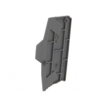 Capac final gri închis SNK - Lățime: 2mm, Înălțime: 52,24mm, Temperatură de funcționare: -55÷110°C | Electronic-mag.ro | Componente Electronice