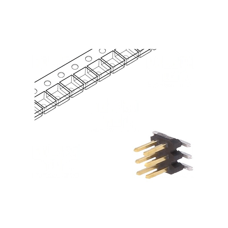 Conector Minitek127® Tată cu 6 Pini, 1,27mm - Şiruri Pini | Electronic-mag.ro | Componente Electronice Conector Minitek127® Tată cu 6 Pini, 1,27mm - Şiruri Pini | Electronic-mag.ro | Componente Electronice