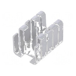 Radiator extrudat U TO220 negru, dimensiuni 19mm x 12,8mm x 12,8mm | Electronic-mag.ro | Componente Electronice