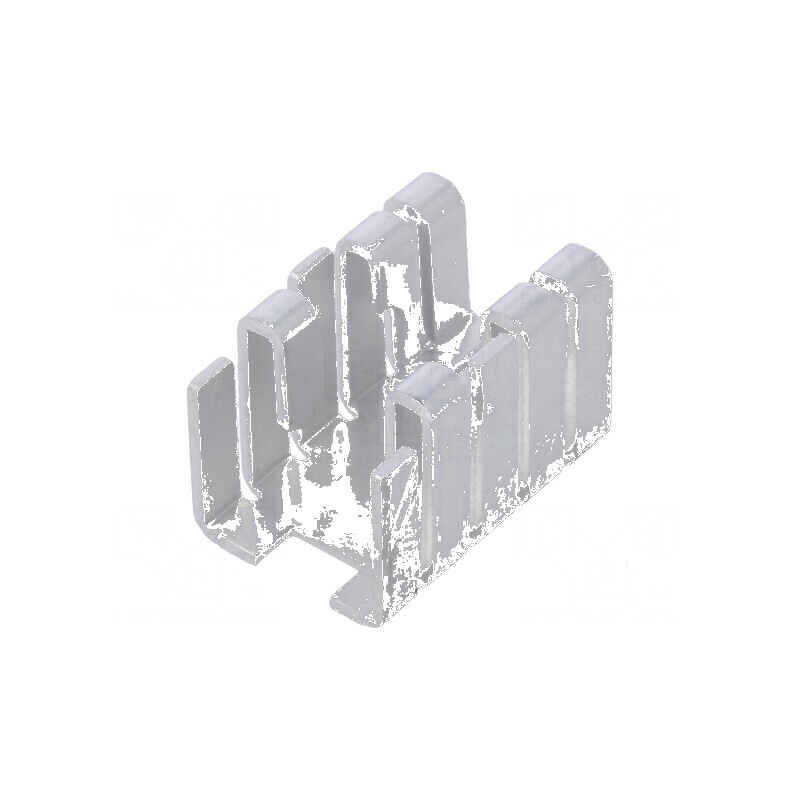 Radiator extrudat U TO220 negru, dimensiuni 19mm x 12,8mm x 12,8mm | Electronic-mag.ro | Componente Electronice