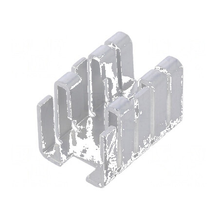 Radiator extrudat U TO220 negru, dimensiuni 19mm x 12,8mm x 12,8mm | Electronic-mag.ro | Componente Electronice