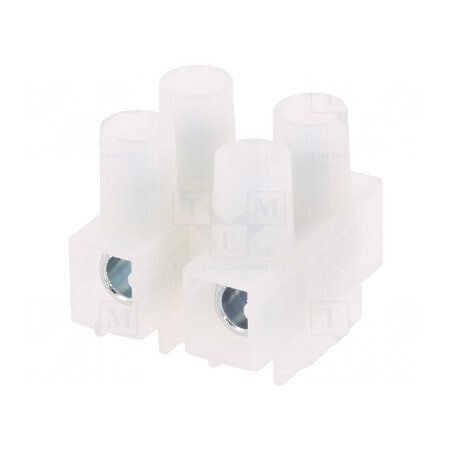 Regletă de Conexiuni Terminale cu Şurub 0,5-10mm² 450V Albă pentru Cablu Electric | Electronic-mag.ro | Componente Electronice