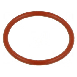 Garnitură O-ring din silicon roșu, 5mm grosime, 45mm diametru interior, rezistență la temperaturi între -60 și 160°C | Electronic-mag.ro | Componente Electronice