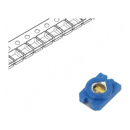 Trimer ceramic SMD albastru 2pF-6pF 100VDC Diel NP0 | Electronic-mag.ro | Componente Electronice