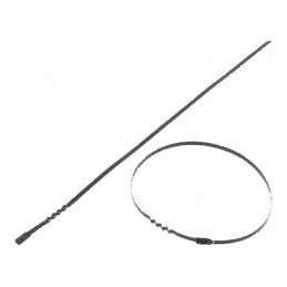 Colier de strângere din oțel inoxidabil AISI 304, dimensiuni L: 360mm, W: 4,6mm | Electronic-mag.ro | Componente Electronice