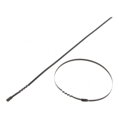 Colier de strângere din oțel inoxidabil AISI 304, dimensiuni L: 360mm, W: 4,6mm | Electronic-mag.ro | Componente Electronice
