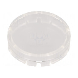 Lentilă Transparentă Ø19,7mm pentru Buton RONTRON-R-JUWEL | Electronic-mag.ro | Componente Electronice