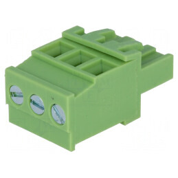 Regletă de conexiuni deconectabilă 5,08mm cu 3 mufe mamă - Componentă electrică profesională | Electronic-mag.ro | Componente Electronice