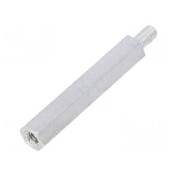 Piuliță Distanțieră Filetată 40mm M4 Intern și M4 Extern | Electronic-mag.ro | Componente Electronice
