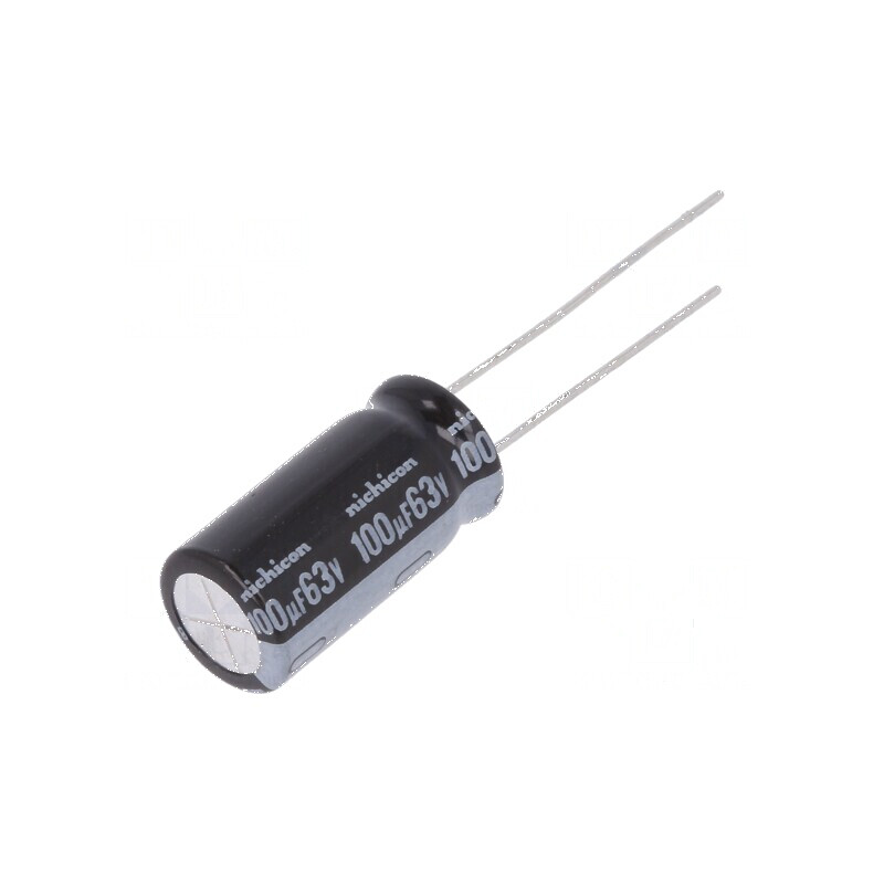 Condensator Electrolitic THT 100uF 63VDC Ø10x20mm cu Raster 5mm - Componentă Electronică Profesională | Electronic-mag.ro | Componente Electronice Condensator Electrolitic THT 100uF 63VDC Ø10x20mm cu Raster 5mm - Componentă Electronică Profesională | Electronic-mag.ro | Componente Electronice