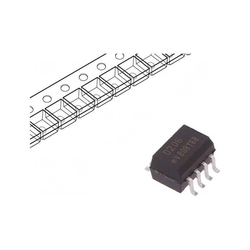 Optocuplor SMD cu 2 Ieșiri, Tranzistori, Izolatie 5,3kV, Tensiune Colector-Emetator 80V, SO8 | Electronic-mag.ro | Componente Electronice Optocuplor SMD cu 2 Ieșiri, Tranzistori, Izolatie 5,3kV, Tensiune Colector-Emetator 80V, SO8 | Electronic-mag.ro | Componente Electronice