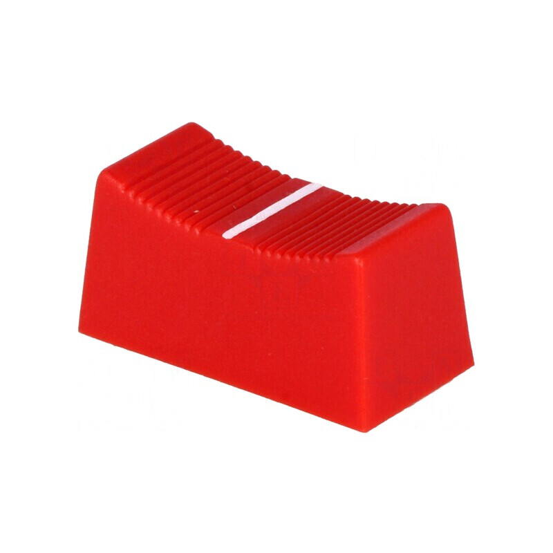 Buton Rotativ Glisor Roșu 23x11x11mm - Lățime Glisor 3/4mm | Electronic-mag.ro | Componente Electronice
