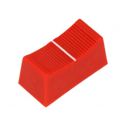 Buton Rotativ Glisor Roșu 23x11x11mm cu Lățime Glisor de 4mm | Electronic-mag.ro | Componente Electronice