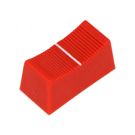 Buton Rotativ Glisor Roșu 23x11x11mm cu Lățime Glisor de 4mm | Electronic-mag.ro | Componente Electronice